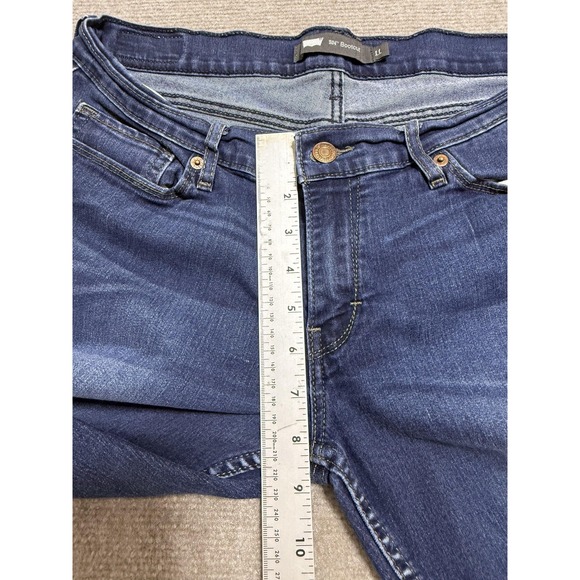 Levi's 529 Bootcut Jeans Womens 11M W30 L32 Blue Stretch Denim Curvy Mid Rise - Picture 3 of 10
